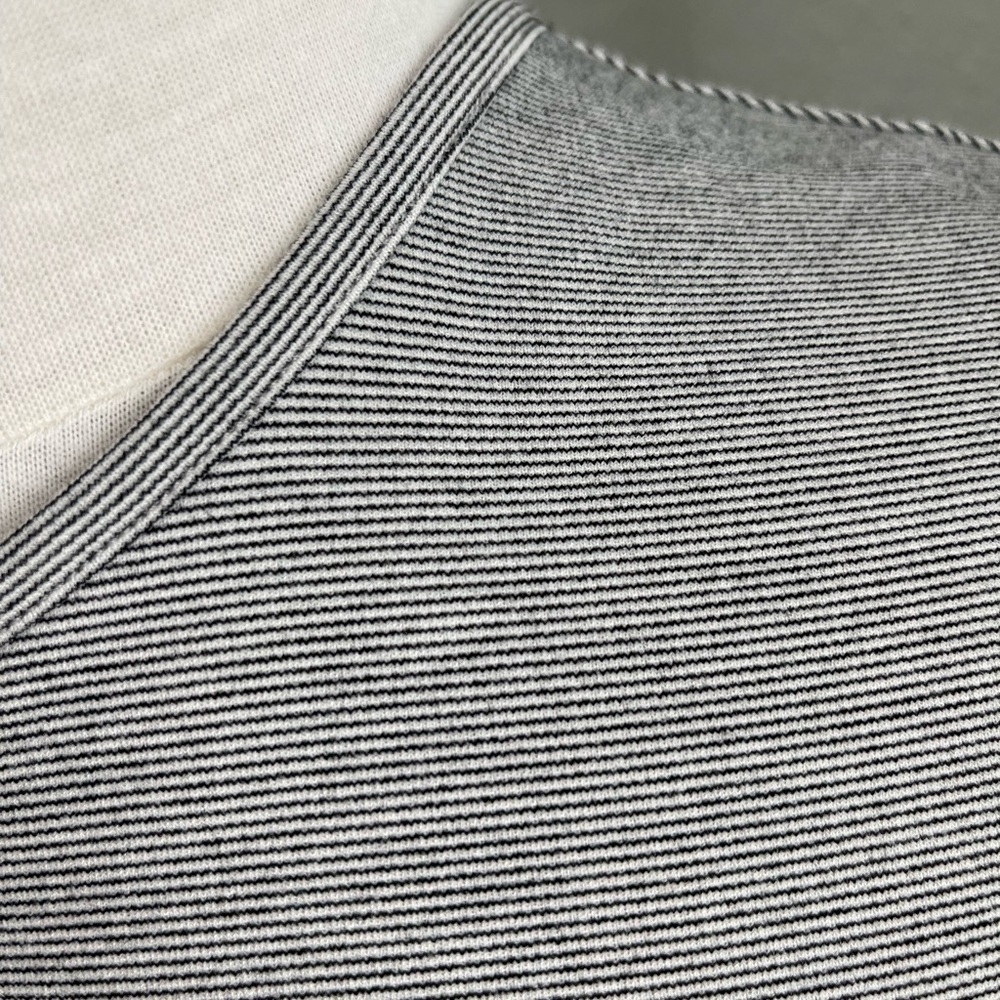 THEORY Eseential Flare ‘Fixture Ponte Stripe’ Dress - Picture 11 of 14